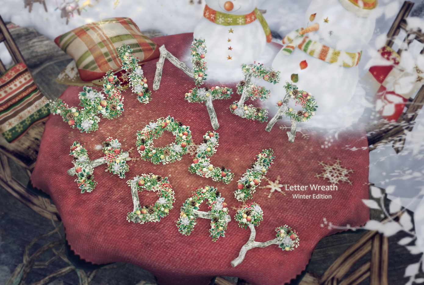 HPMD* Letter Wreath -Winter Edition-